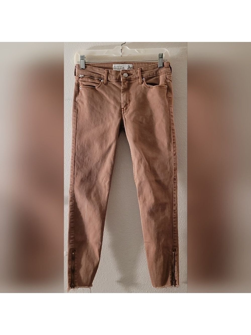 Abercrombie & Fitch Pink Skinny Ankle Jeans Sz 0R